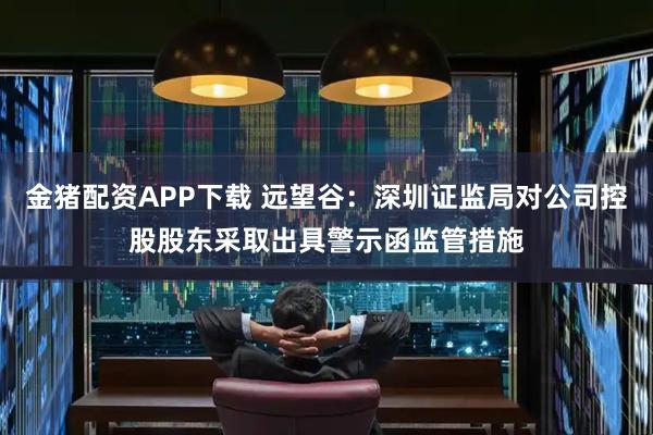 金猪配资APP下载 远望谷：深圳证监局对公司控股股东采取出具警示函监管措施